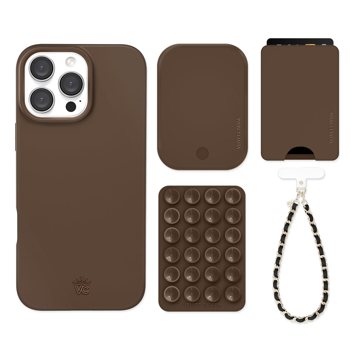 Espresso Brown iPhone Bundle Set - Wallet