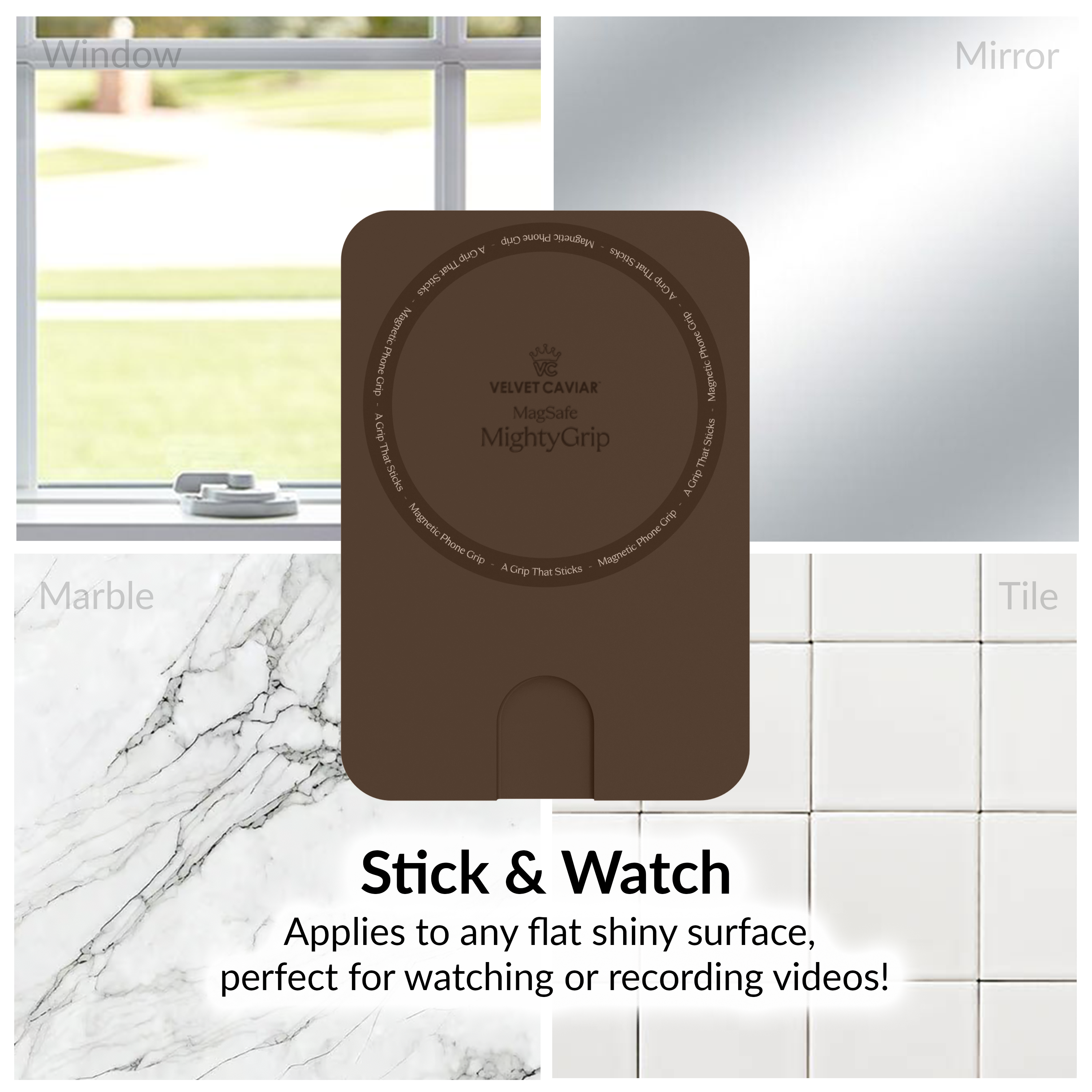 Espresso Brown MightyGrip MagSafe Mount