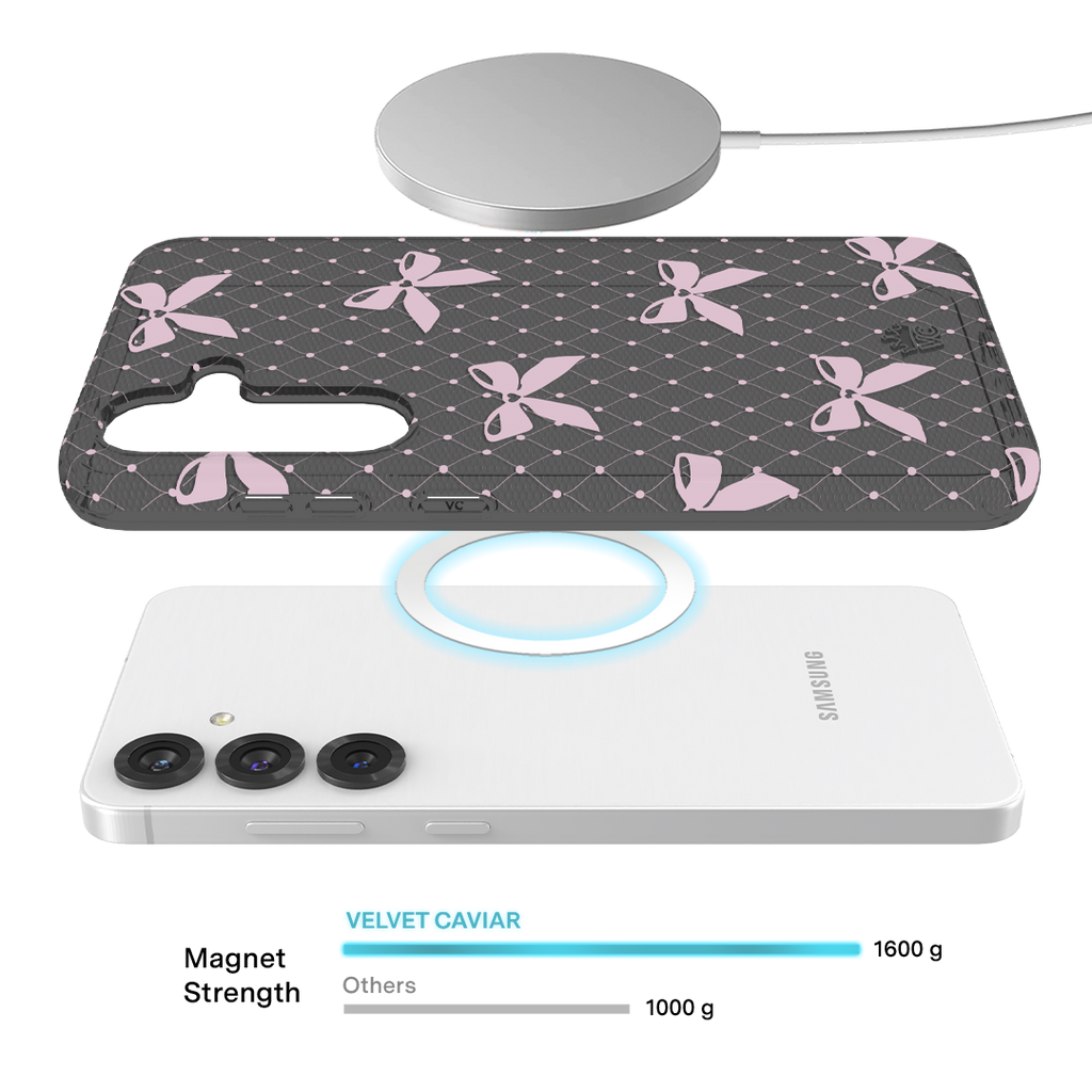 Lacy Pink Bows Samsung Case