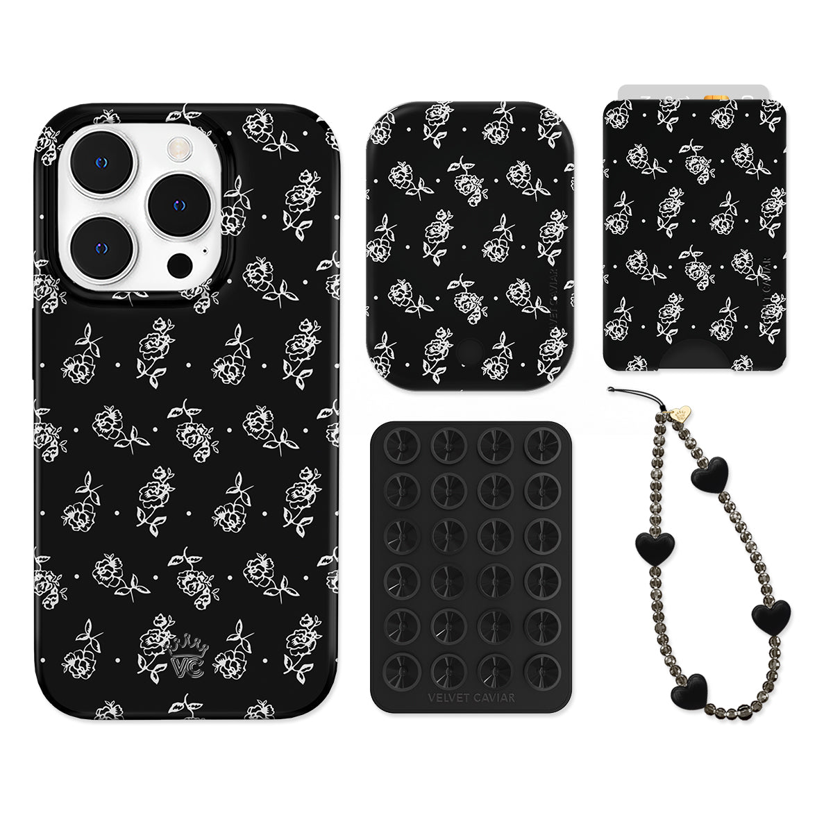Vintage Roses iPhone Bundle Set - Wallet