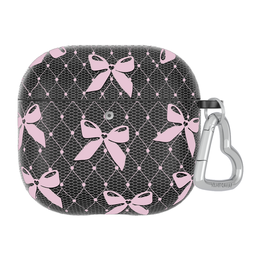 Lacy Pink Bows AirPod Case