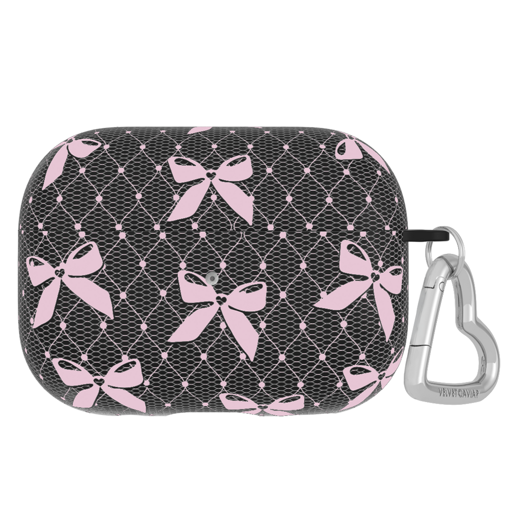 Lacy Pink Bows AirPod Case
