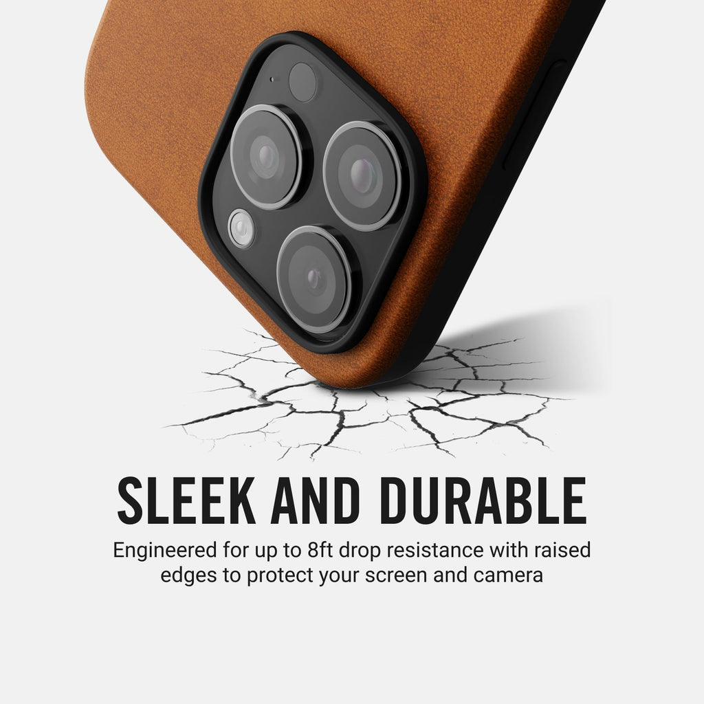 Everyday Phone Case - iPhone 16 Pro Max - Tobacco Brown Leather