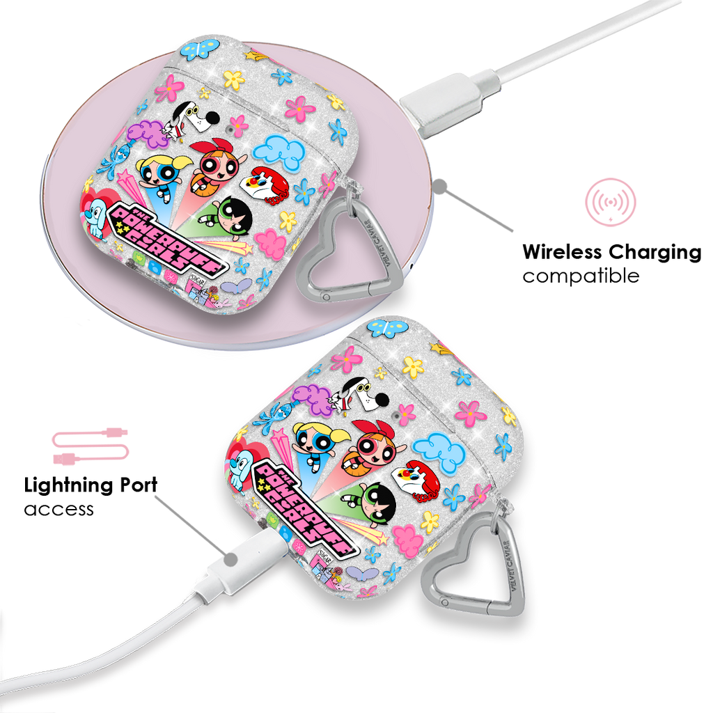 The Powerpuff Girls Girl Power Glitter AirPod Case