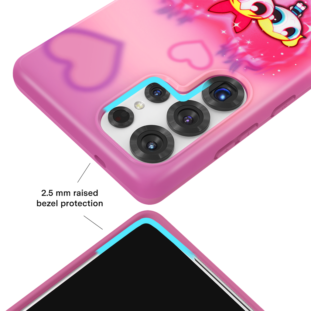 The Powerpuff Girls Airbrush Hearts Samsung Case